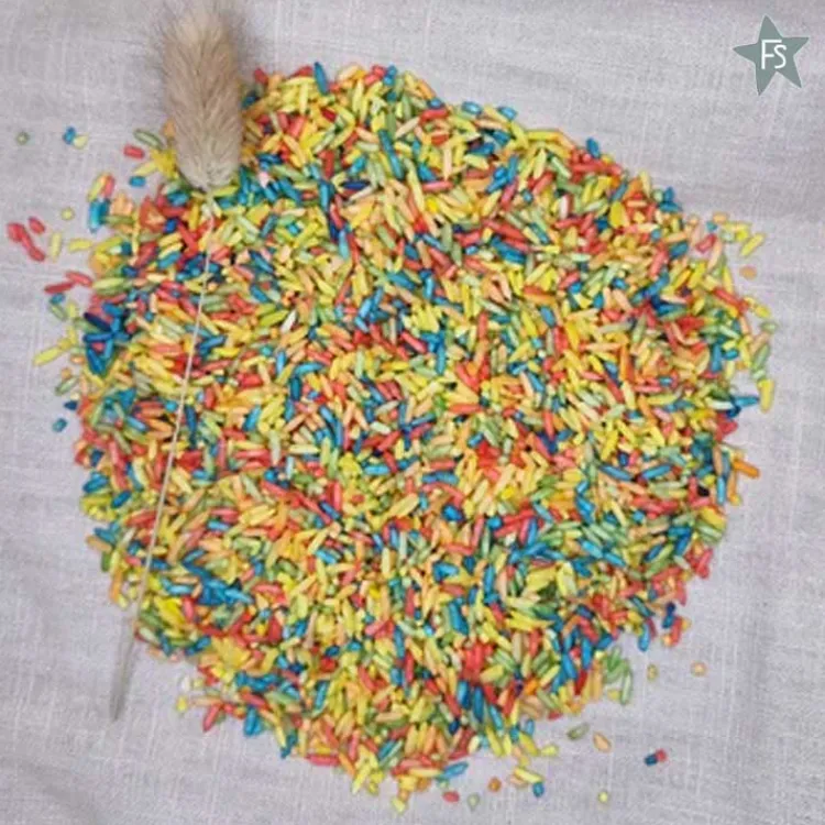 Clearance Grenn Speelrijst - Sensorisch Speelgoed - Regenboog Mix Sensorisch Speelgoed | Houten Speelbak