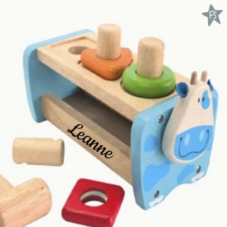Discount I'm toy Hamerbank met ballen koe blauw ( met naam ) Loopfiets Met Naam | Kraamcadeau Meisje