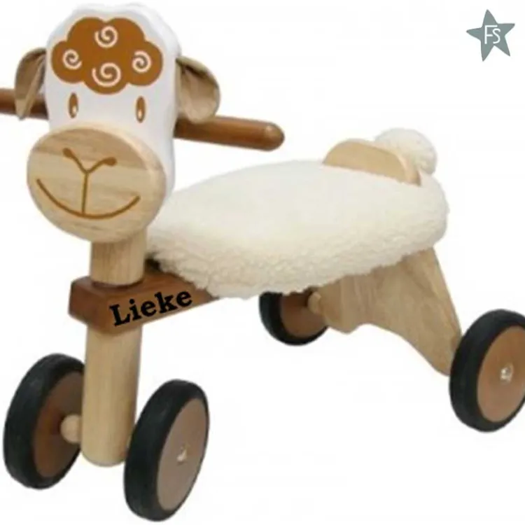 Fashion I'm toy Houten Loopfiets schaap ( met naam ) Loopfiets Met Naam | Houten Speelgoed Met Naam