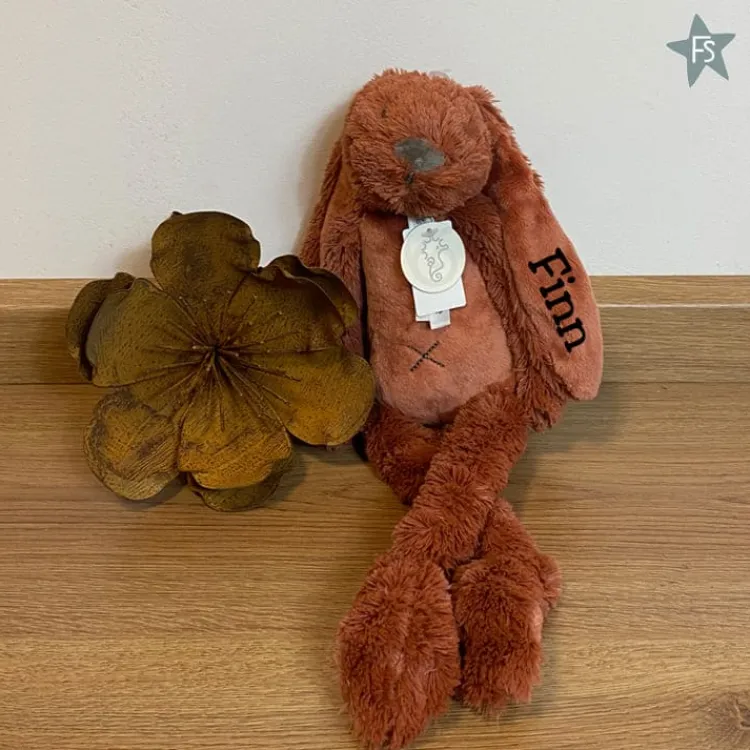 Discount Knuffel konijn met naam | Rabbit Richie Rust Knuffels Met Naam | Kraamcadeau Jongen