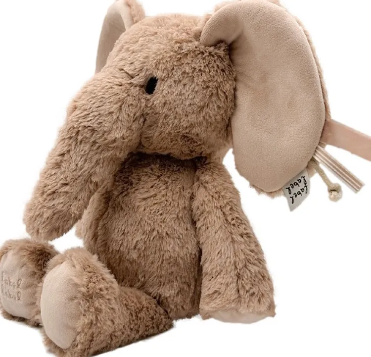 label_label_elephant_elly_2-2.webp Best Elephant Elly Nougat Medium Knuffel ( met naam ) Label Label | Knuffels Met Naam