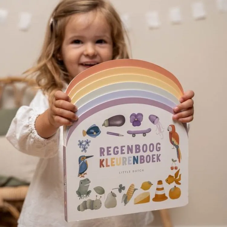 little_dutch__kinderboek__2-1.webp Fashion - Kinderboek Regenboog Kleurenboek Little Dutch Boekjes | Kraamcadeau Jongen