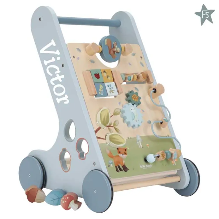 Fashion Activiteiten loopwagen - Forest Friends FSC( met naam ) Little Dutch Forest Friends Fsc | Little Dutch Houten Speelgoed Met Naam