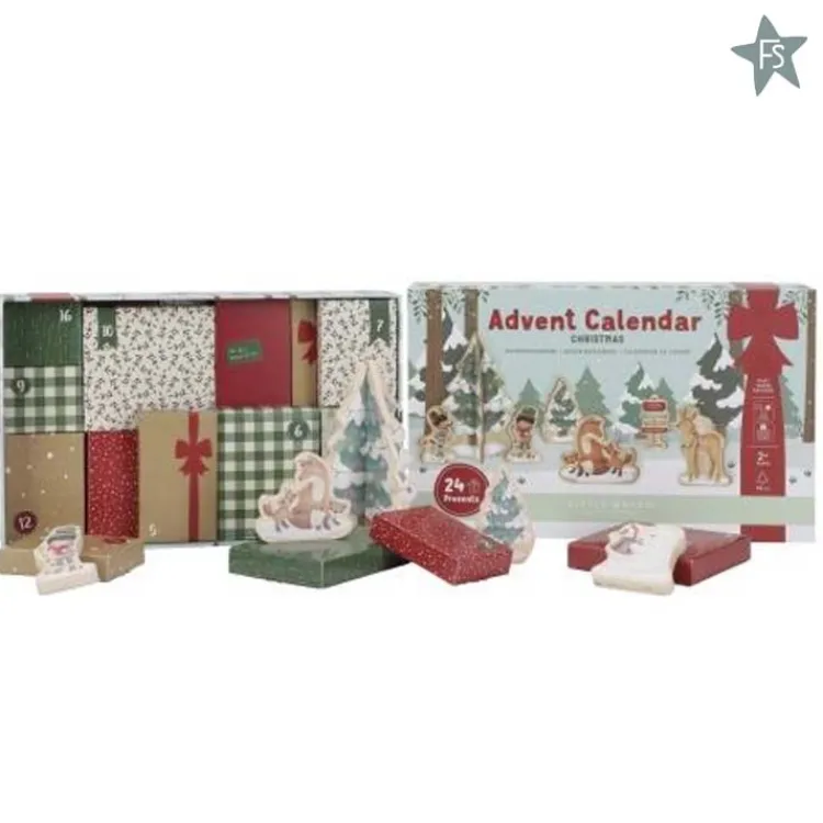 Outlet Adventskalender Little Dutch Houten Speelgoed Met Naam | Kraamcadeau Jongen