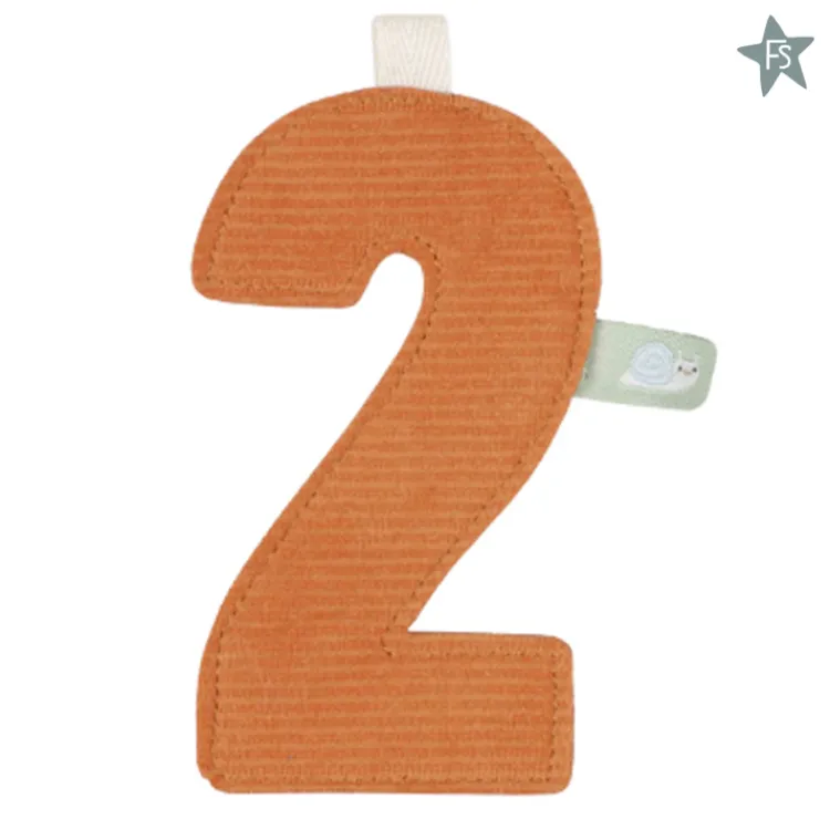 Sale cijfer 2 Little Dutch Letter Slinger | Kraamcadeau Meisje