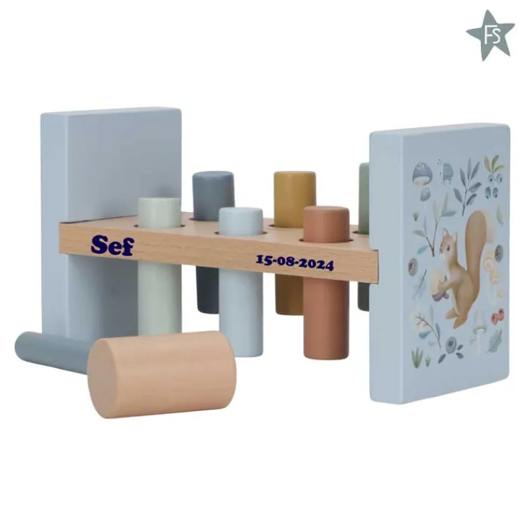 New Hamerbank - Forest Friends ( met naam ) Little Dutch Forest Friends Fsc | Little Dutch Houten Speelgoed Met Naam
