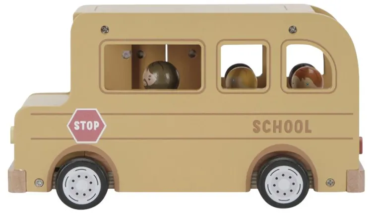 little_dutch_houten_schoo_3.webp Discount Houten schoolbus met poppetjes (met naam) Little Dutch Houten Speelgoed Met Naam | Kraamcadeau Meisje