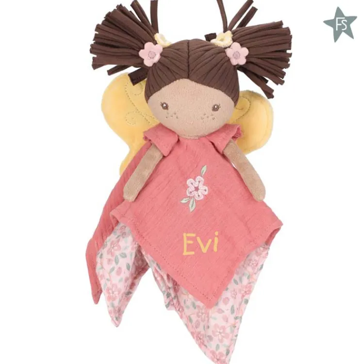 Fashion Knuffeldoekje Fairy Evi ( met naam ) Little Dutch Fairy Garden | Knuffeldoekjes Met Naam