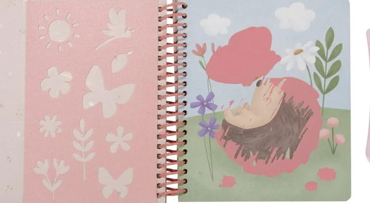 Outlet kras- en tekenboek Scratch and Sketch Rosa& Friends Little Dutch Boekjes | Kraamcadeau Meisje
