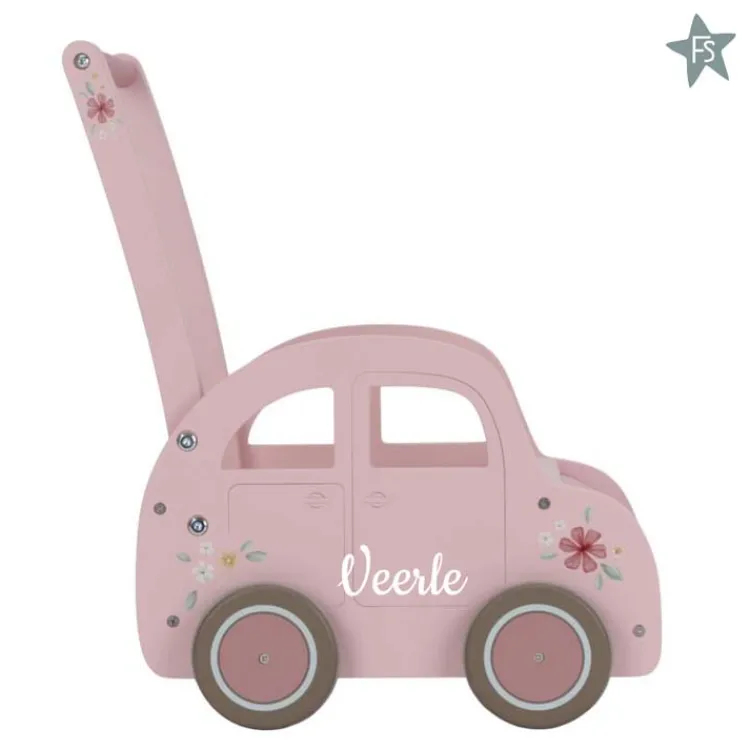 Discount Loopwagen Roze FSC (met naam) Little Dutch Vintage | Little Dutch Fairy Garden