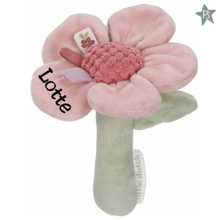 Hot Rammelaar Bloem - Fairy Garden ( met naam ) Little Dutch Fairy Garden | Kraamcadeau Meisje