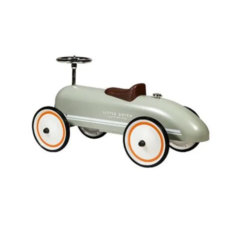 little_dutch_retro_loopau_2.webp Outlet Retro loopauto olive (met naam) Little Dutch Houten Speelgoed Met Naam | Loopfiets Met Naam