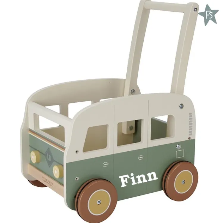 Fashion Vintage loopwagen FSC ( met naam ) Little Dutch Vintage | Little Dutch Houten Speelgoed Met Naam