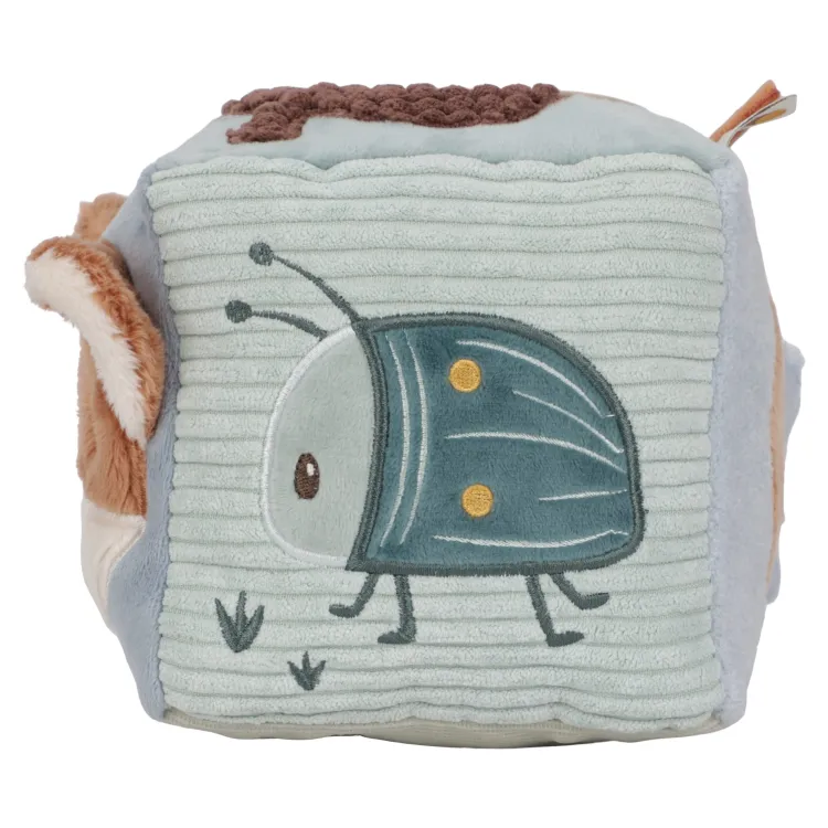 little_dutch_zachte_activ_4.webp Clearance Zachte Activiteitenkubus - Forest Friends ( met naam ) Little Dutch Forest Friends Fsc | Kraamcadeau Jongen