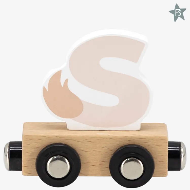 New lettertrein - letter S Houten Treinen Met Naam | Houten Speelgoed Met Naam